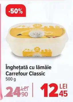 Carrefour Înghețată cu lămâie Carrefour Classic Ofertă