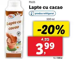 Lidl PILOS Lapte cu cacao Ofertă