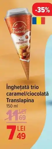 Carrefour Înghețată trio caramel/ciocolată Transalpina Ofertă
