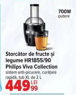 Carrefour Storctor de fructe și legume HR1855/90 Philips Viva Collection Ofertă