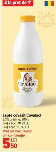 Carrefour Lapte Covăsit Covalact Ofertă