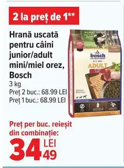 Carrefour Hrană uscată pentru câini junior/adult mini/miel orez, Bosch Ofertă