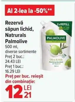 Carrefour Rezervă săpun lichid Naturals Palmolive Ofertă