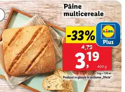 Lidl Pâine multicereale Ofertă