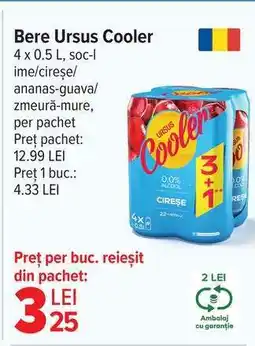 Carrefour Bere Ursus Cooler Ofertă