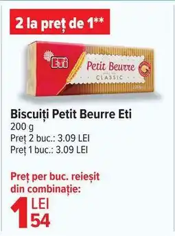 Carrefour Biscuiți Petit Beurre Eti Ofertă