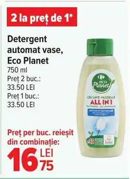 Carrefour Detergent automat vase, Eco Planet Ofertă