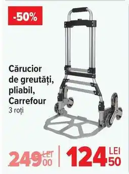 Carrefour Cărucior de greutăți, pliabil, Carrefour Ofertă