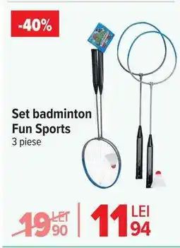 Carrefour Set badminton Fun Sports Ofertă