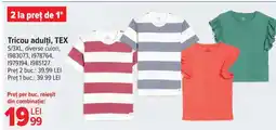 Carrefour Tricou adulți, TEX Ofertă