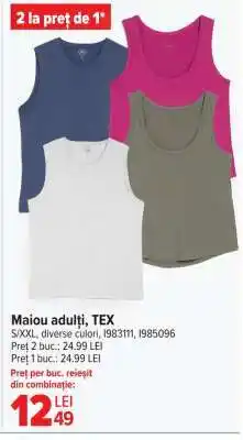 Carrefour Maiou adulți, TEX Ofertă