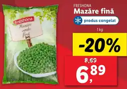 Lidl FRESHONA Mazăre finǎ Ofertă