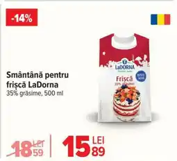 Carrefour Smântână pentru frișcă LaDorna Ofertă