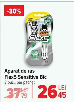 Carrefour Aparat de ras Flex5 Sensitive Bic Ofertă