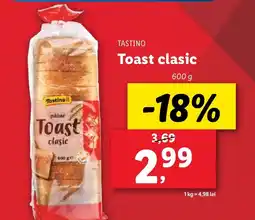 Lidl TASTINO Toast clasic Ofertă