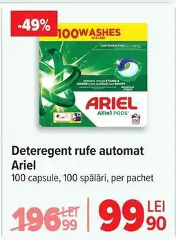 Carrefour Detergent rufe automat Ariel Ofertă