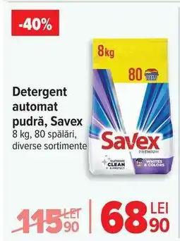 Carrefour Detergent automat pudră, Savex Ofertă