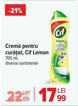 Carrefour Cremă pentru curățat, Cif Lemon Ofertă