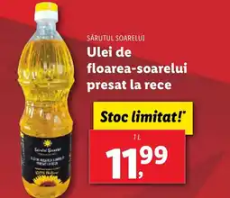 Lidl SĂRUTUL SOARELUI Ulei de floarea-soarelui presat la rece Ofertă