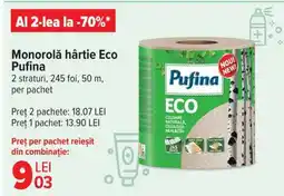 Carrefour Monorolă hârtie Eco Pufina Ofertă