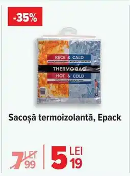 Carrefour Sacoșă termoizolantă, Epack Ofertă