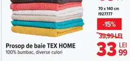Carrefour Prosop de baie TEX HOME Ofertă