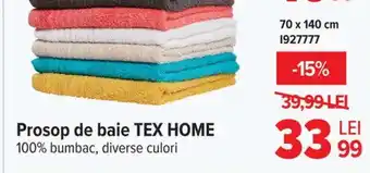 Carrefour Prosop de baie TEX HOME Ofertă