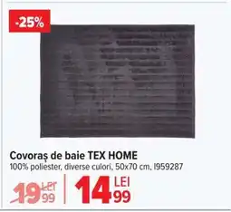 Carrefour Covoraș de baie TEX HOME Ofertă