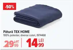 Carrefour Pătură TEX HOME Ofertă
