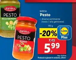 Lidl BARESA Pesto Ofertă
