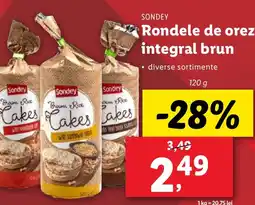 Lidl SONDEY Rondele de orez integral brun Ofertă