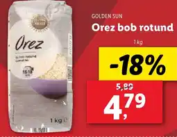 Lidl GOLDEN SUN Orez bob rotund Ofertă