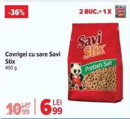 Carrefour Covrigei cu sare Savi Stix Ofertă