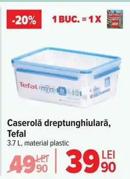 Carrefour Caserolă dreptunghiulară, Tefal Ofertă