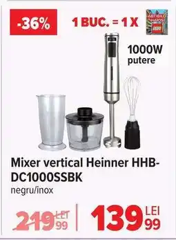 Carrefour Mixer vertical Heinner HHB-DC1000SSBK Ofertă