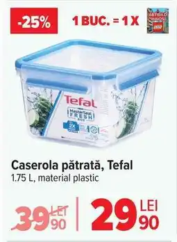 Carrefour Caserola pătrată, Tefal Ofertă