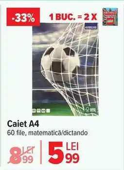 Carrefour Caiet A4 Ofertă