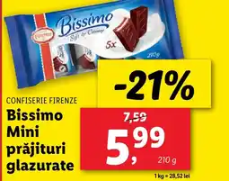 Lidl CONFISERIE FIRENZE Bissimo Mini prăjituri glazurate Ofertă