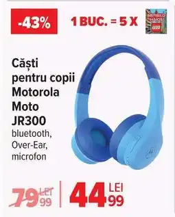 Carrefour Căști pentru copii Motorola Moto JR300 Ofertă