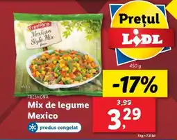 Lidl Mix de legume Mexico Ofertă