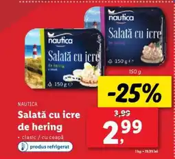 Lidl Salată cu icre de hering Ofertă