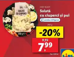 Lidl Salată cu ciuperci și pui Ofertă