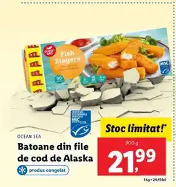 Lidl Batoane din file de cod de Alaska Ofertă