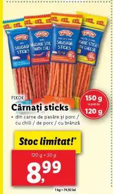 Lidl Cârnați sticks Ofertă