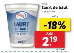 Lidl IAURT DE BĂUT Ofertă