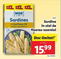 Lidl Nixe Sardine Ofertă