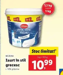 Lidl Iaurt în stil grecesc Ofertă