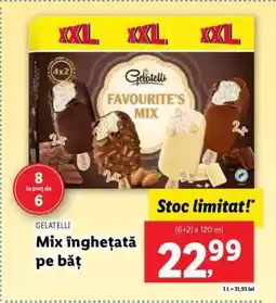 Lidl Mix înghețată pe băț Ofertă