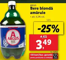Lidl ARGUS Bere blondǎ amăruie Ofertă