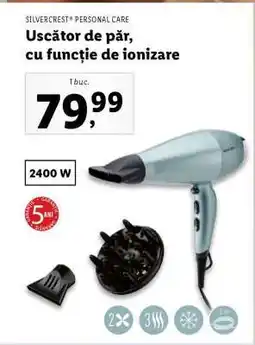 Lidl Uscător de păr, cu funcție de ionizare Ofertă